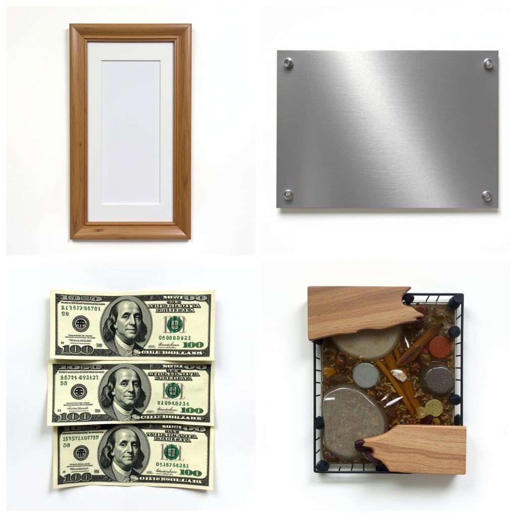 Different Styles of 100 Dollar Bill Wall Art