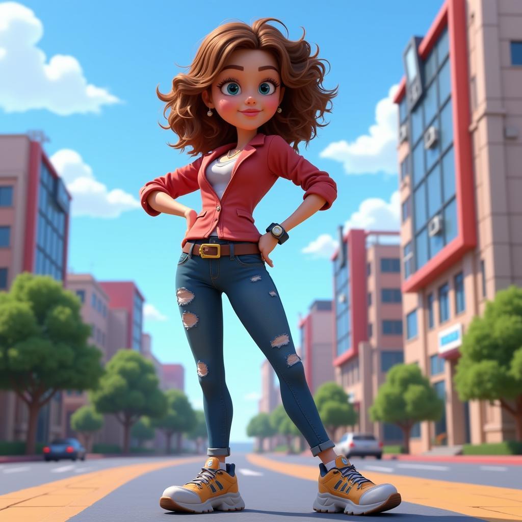 Laliberte Style 3D Animated Character