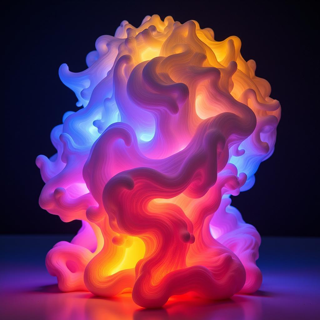 3D Printed Sculpture that Changes Color with Heat