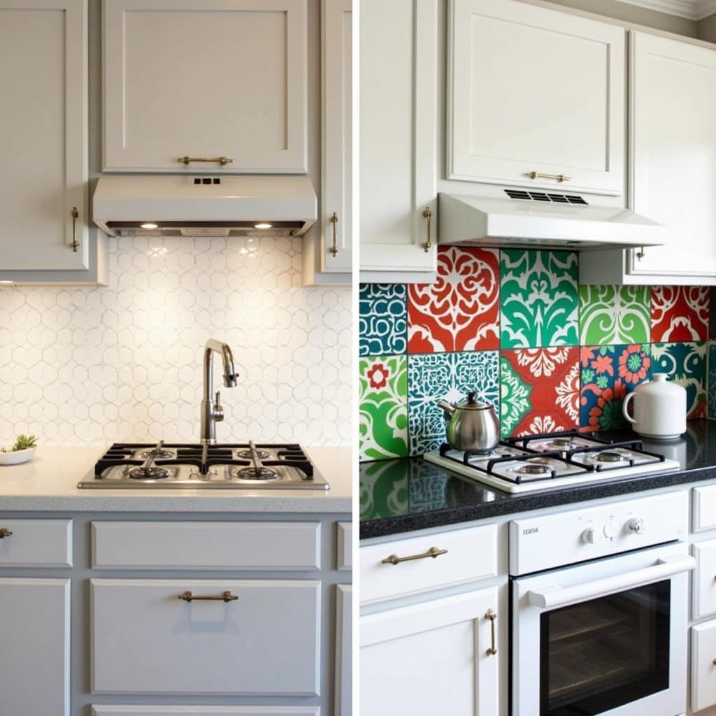 3D Stick on Tiles Kitchen Backsplash Transformation