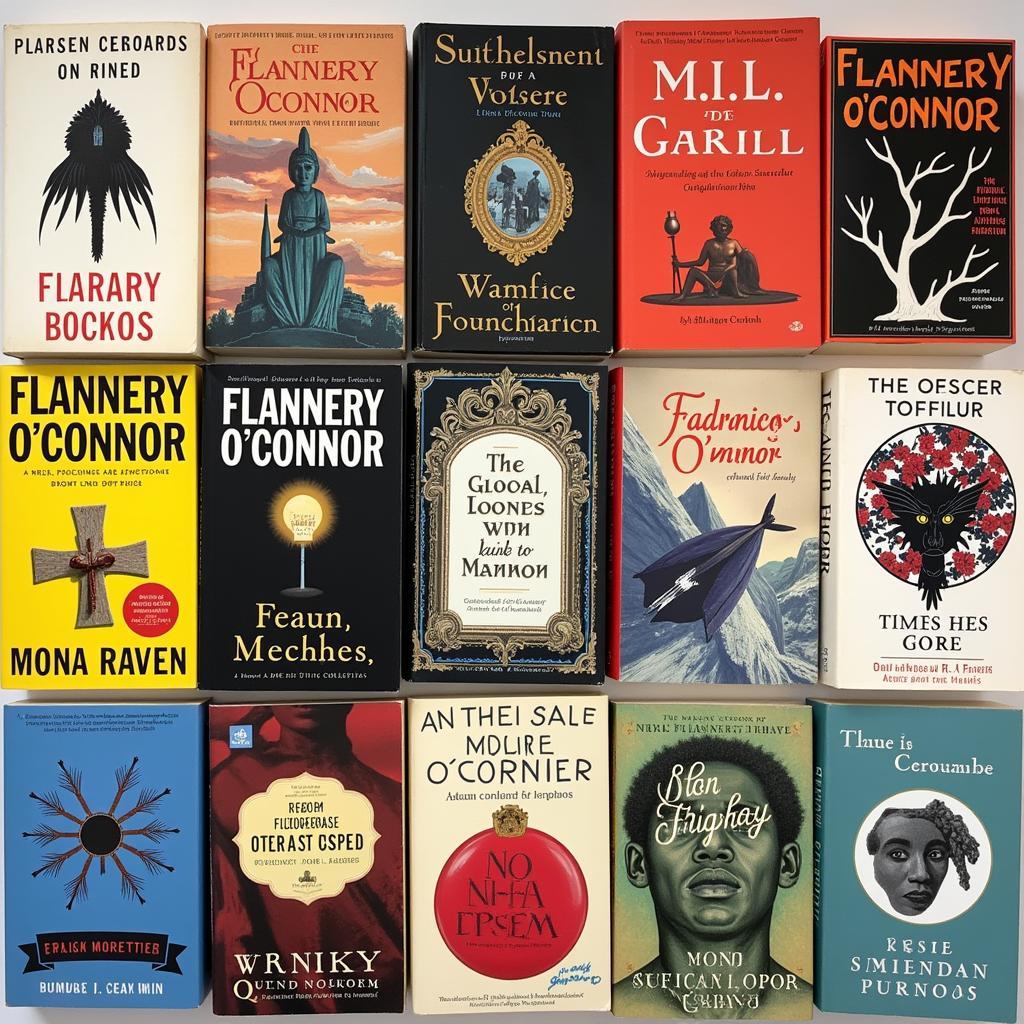 A collection of books inspired by Flannery O'Connor