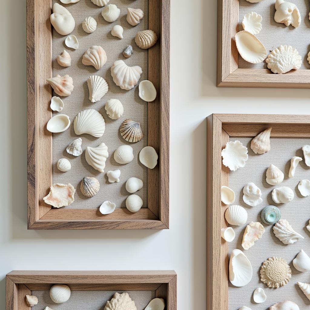 Variety of abalone shell wall art