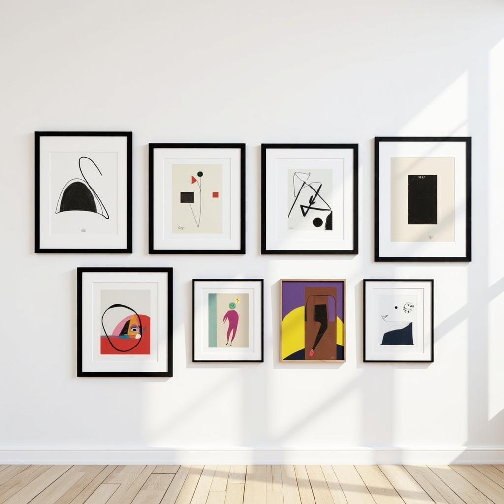 Abstract Art Gallery Wall