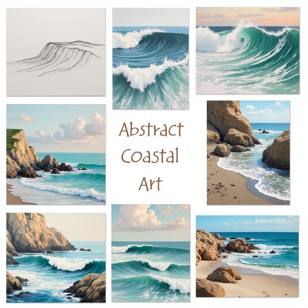 Exploring Different Abstract Coastal Art Styles