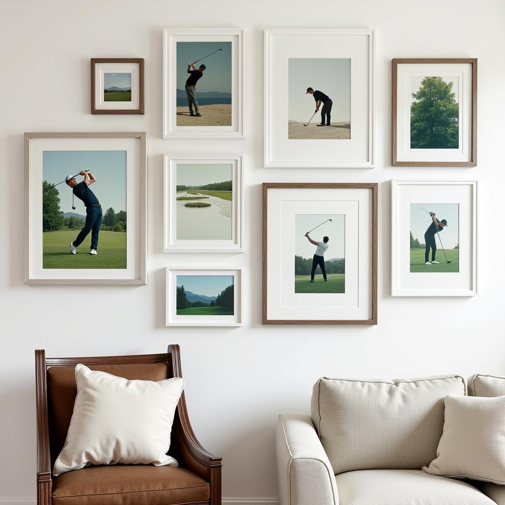 Abstract Golf Art Gallery Wall