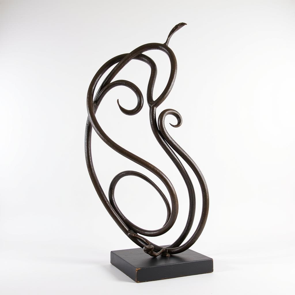 Abstract Metal Line Art Sculpture