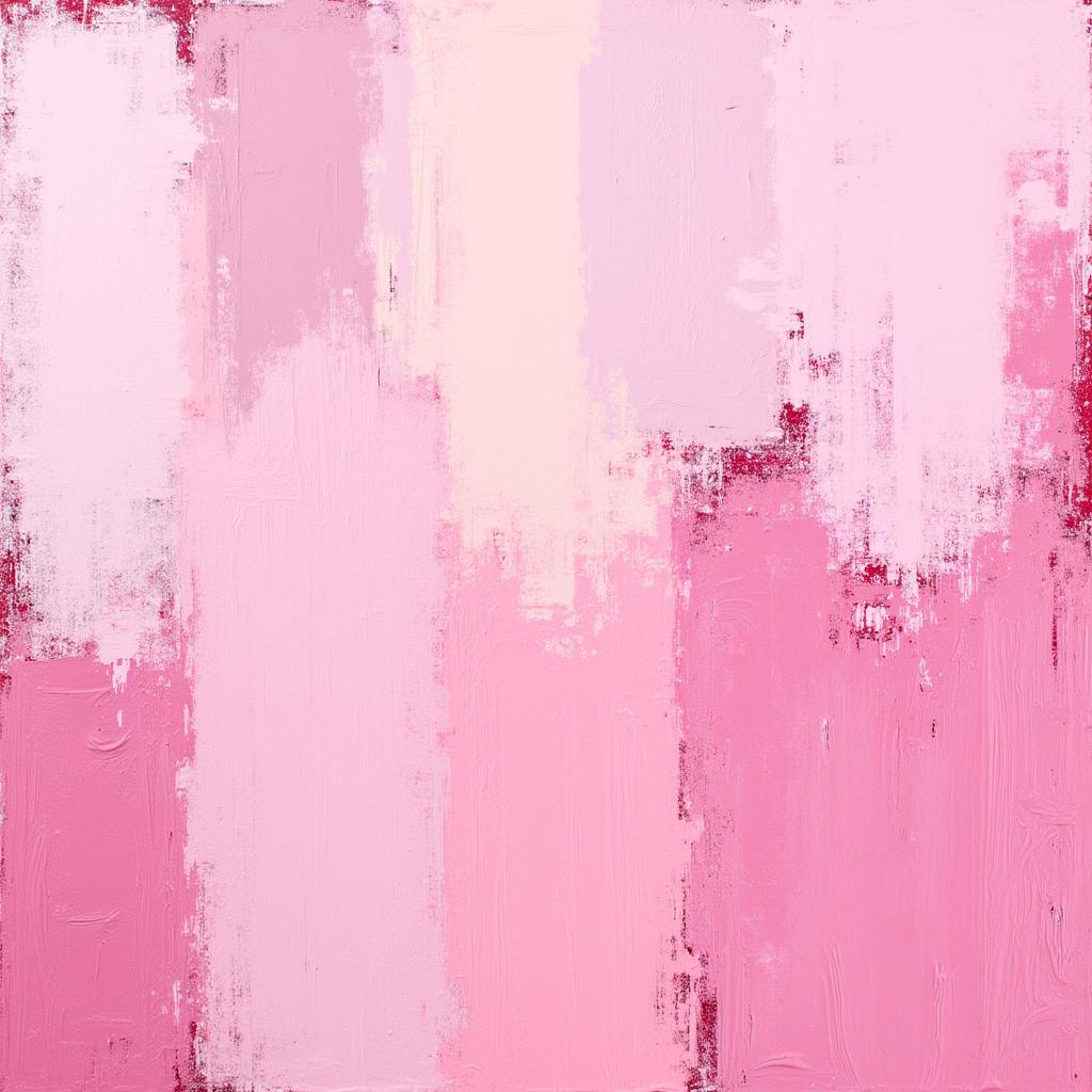 Abstract Pink Art on a Canvas