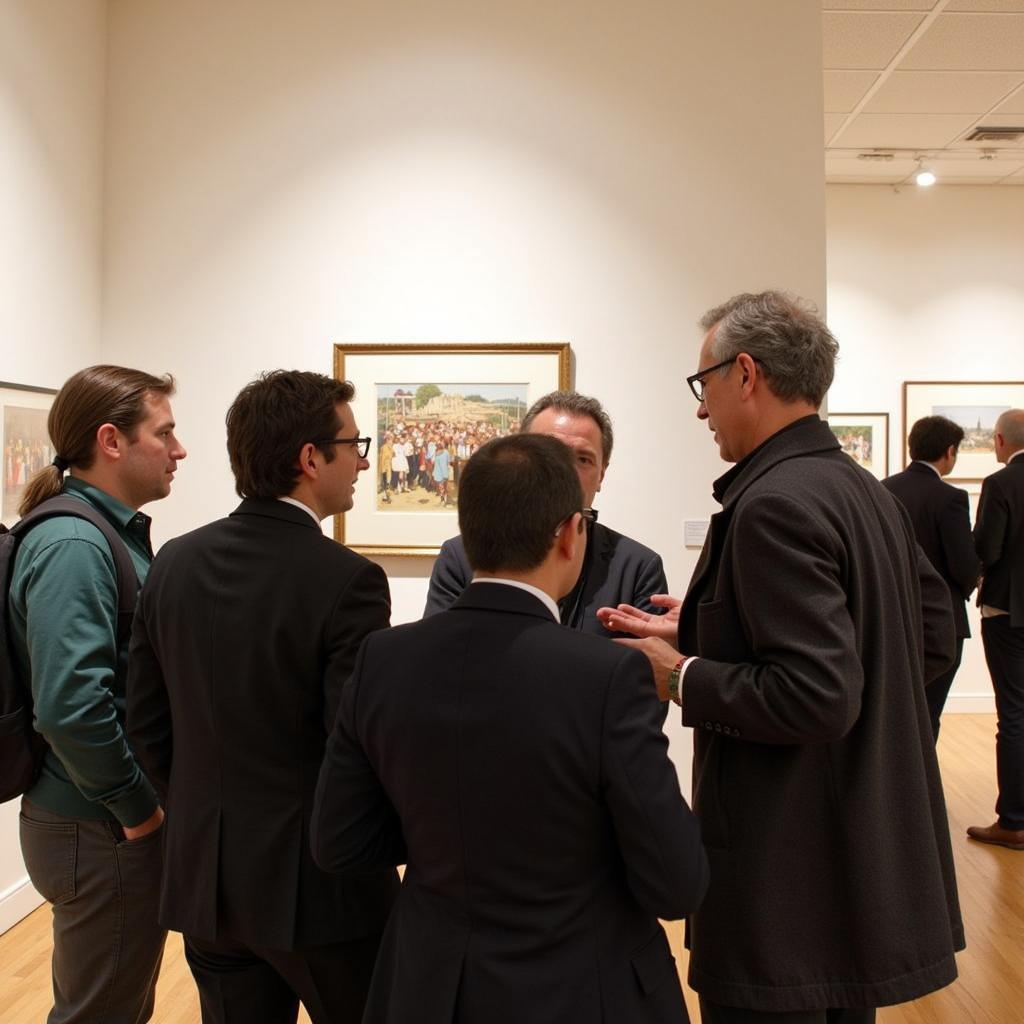 Visitors Exploring the Achenbach Foundation