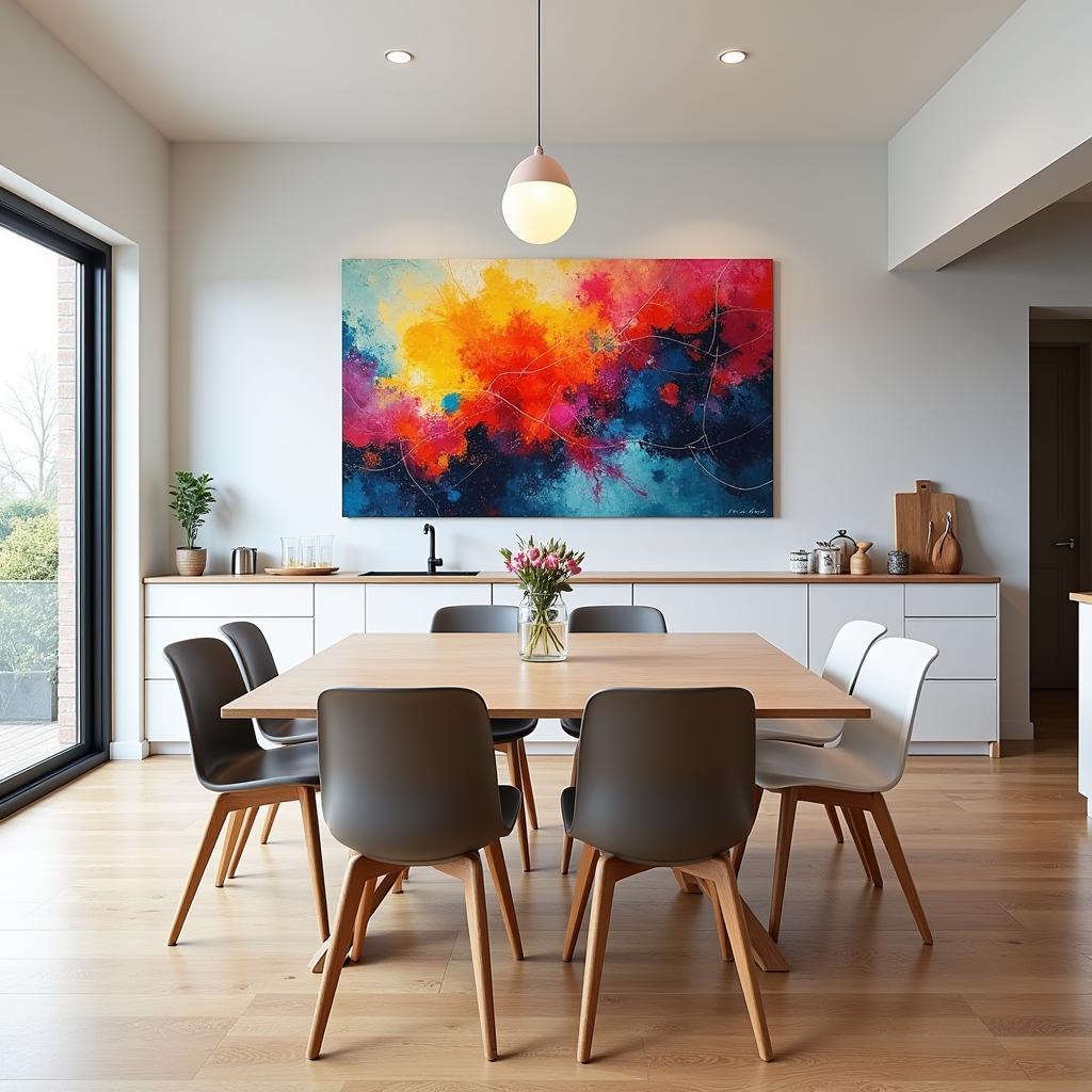 Vibrant Acrylic Kitchen Wall Art