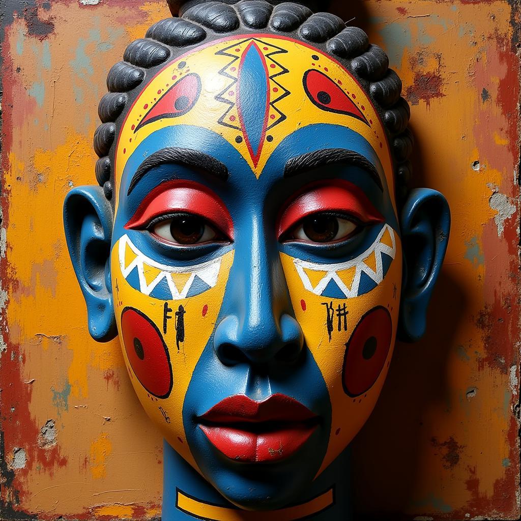 African Mask Painting