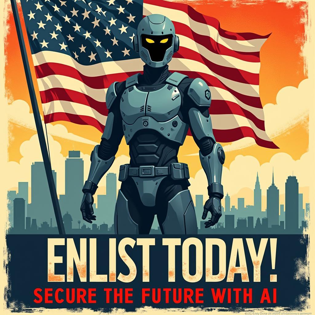 AI-Generated Propaganda Poster