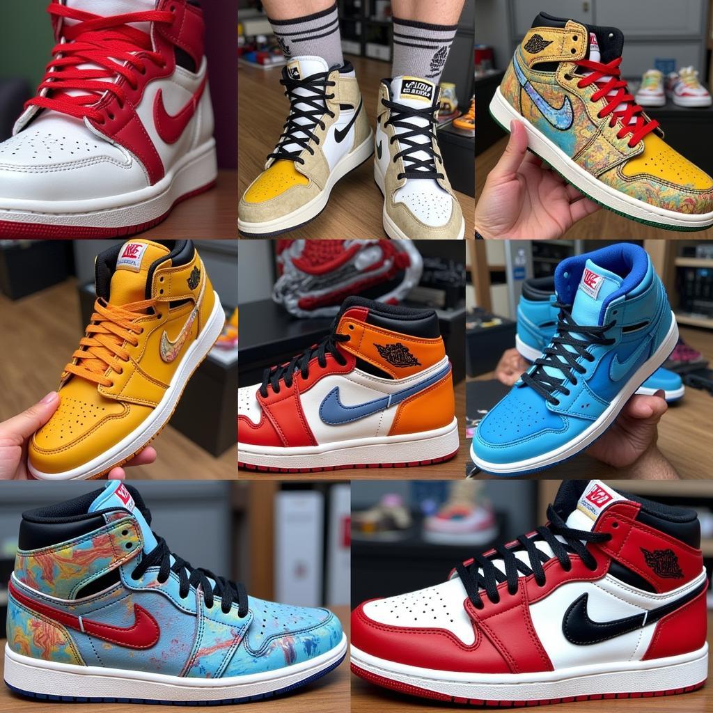 Air Jordan 1 Custom Painting Examples