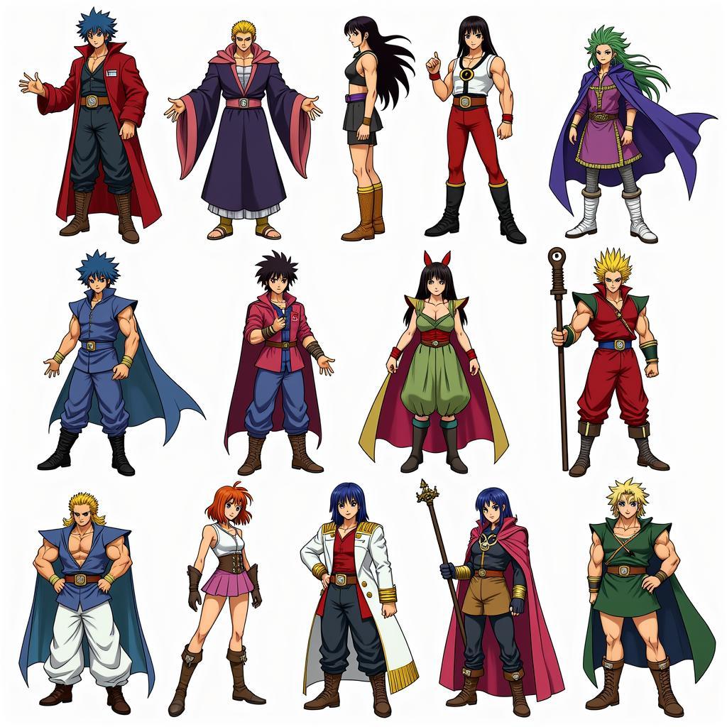 Akira Toriyama's Iconic Dragon Quest Character Designs