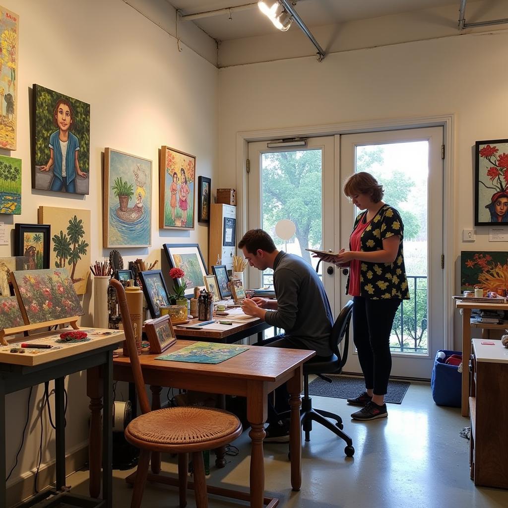 Artist Studio Visit on Alexander Art Trail