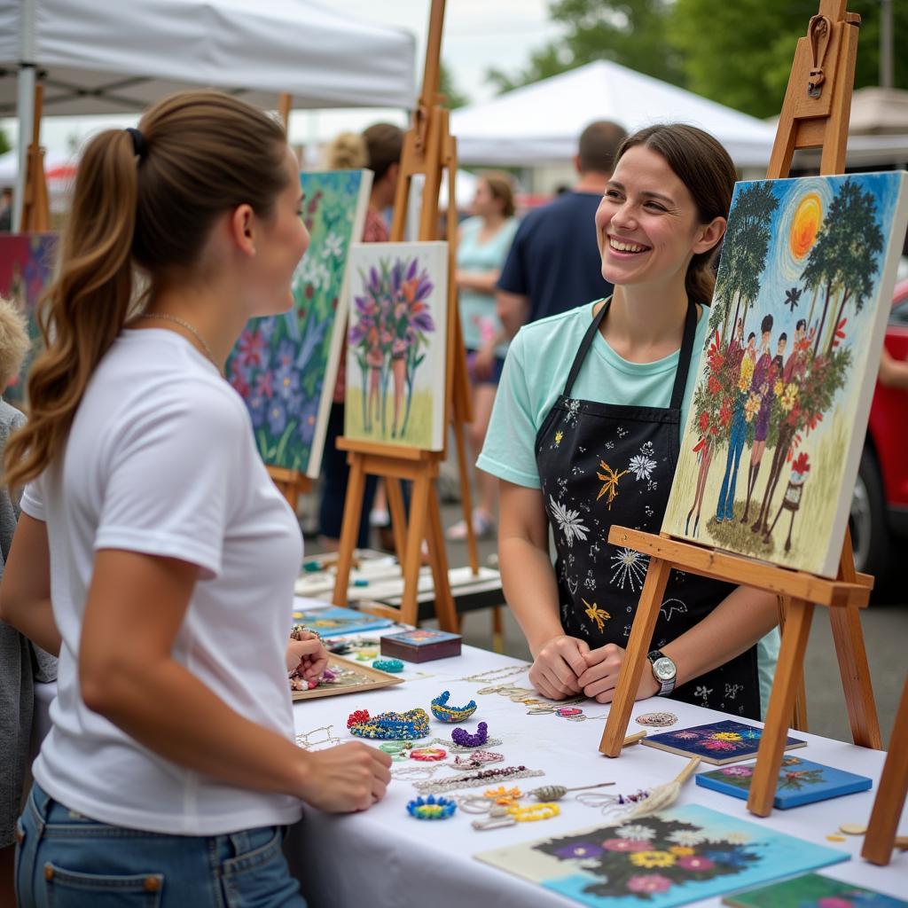 Algonac Art Fair Artist Booth