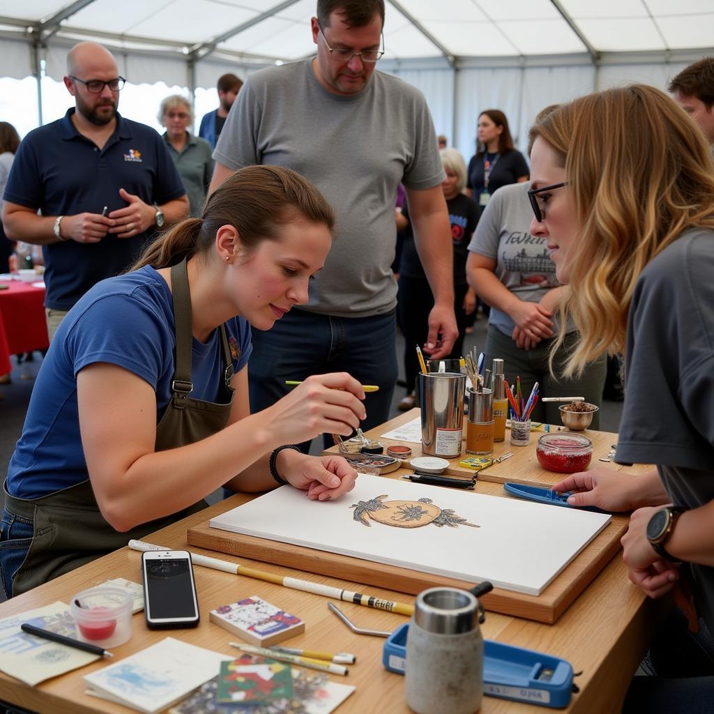 Algonac Art Fair Artist Demonstration