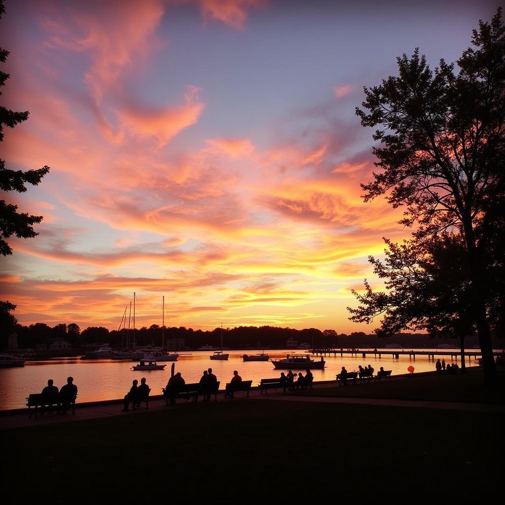 Algonac Waterfront Sunset