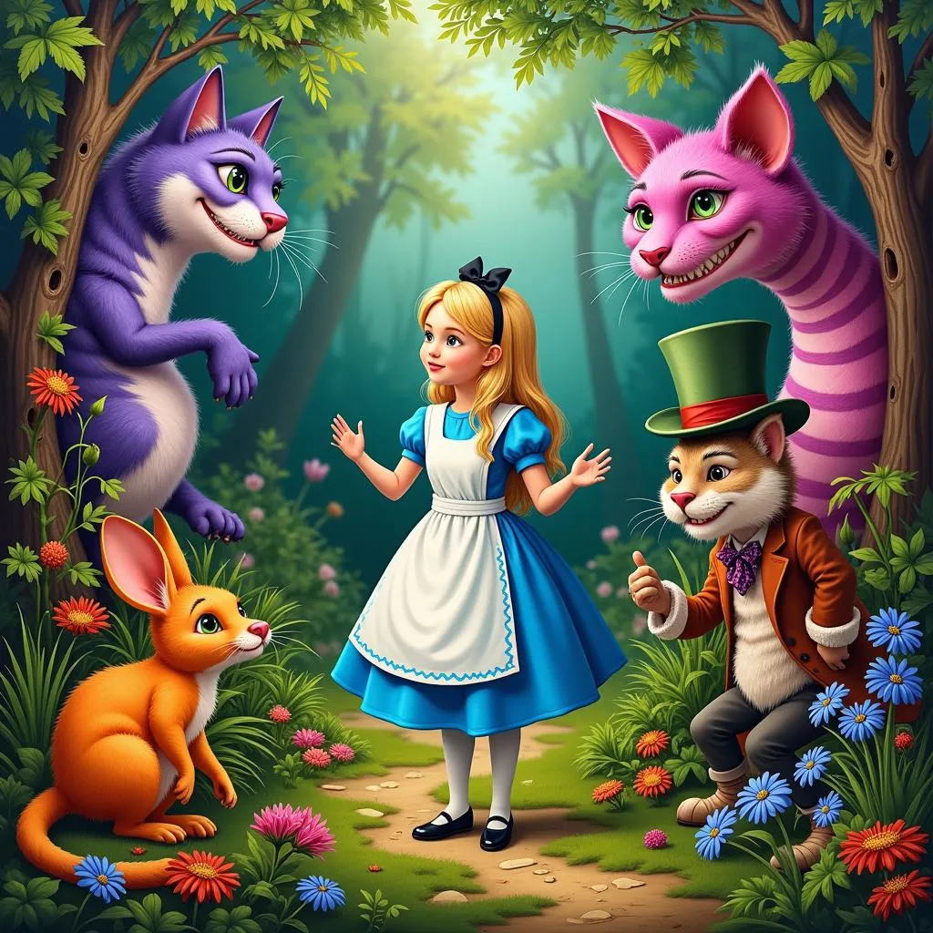 Tranh Alice ở xứ sở thần tiên