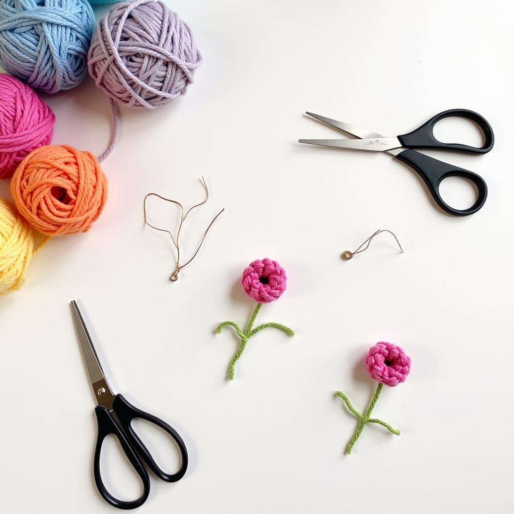 Crafting Alpaca Yarn Flowers