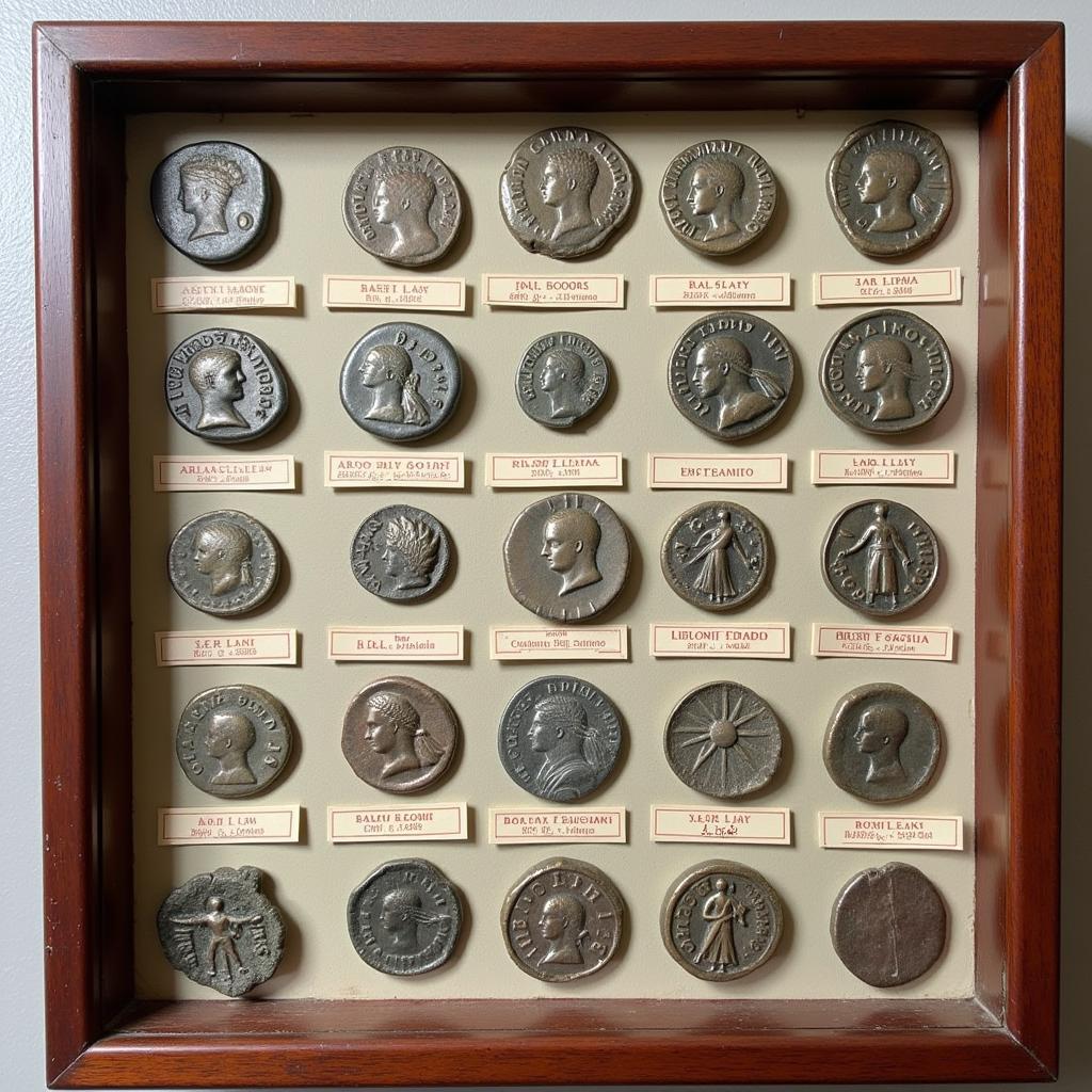 Ancient Roman Coin Display