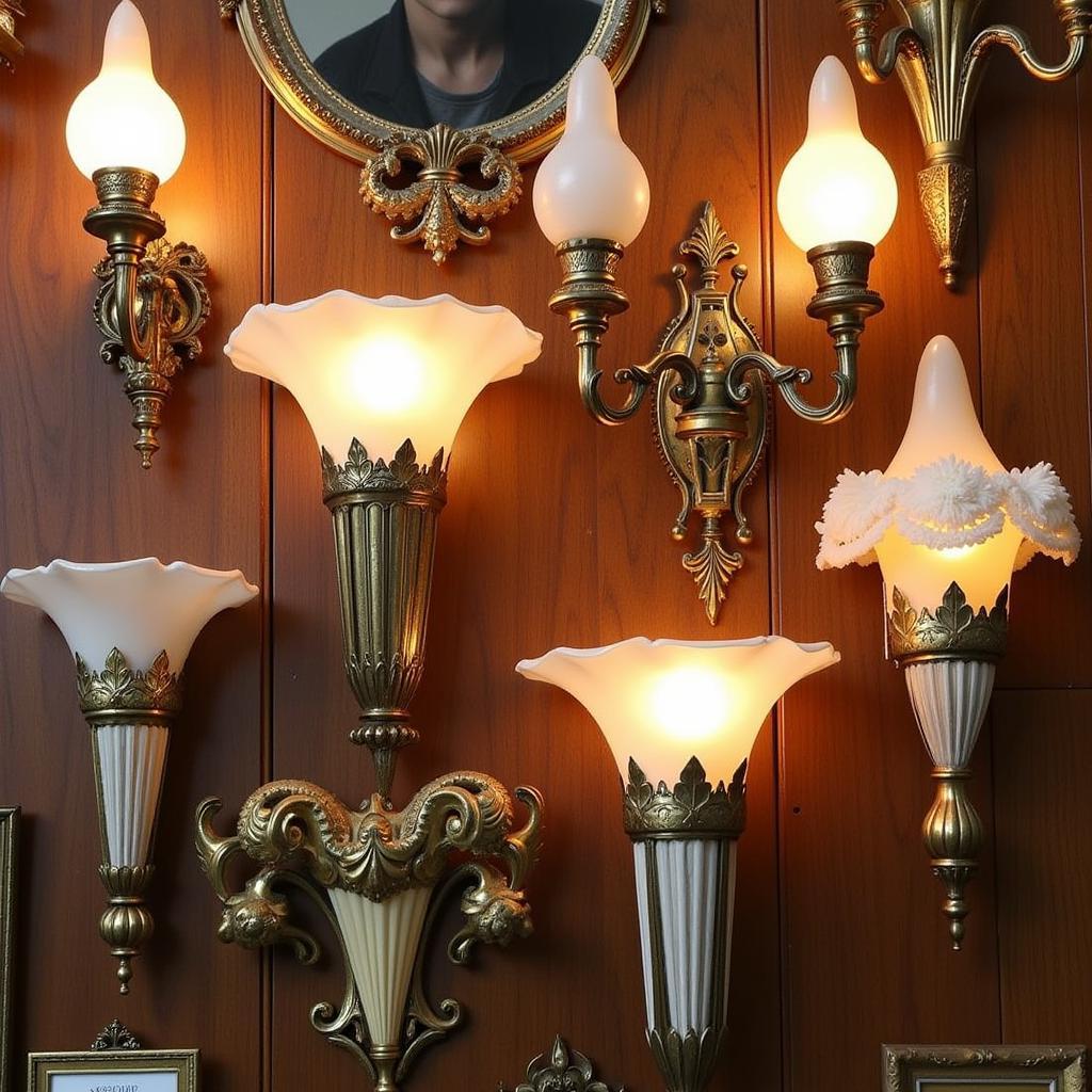 Antique Art Nouveau Sconces