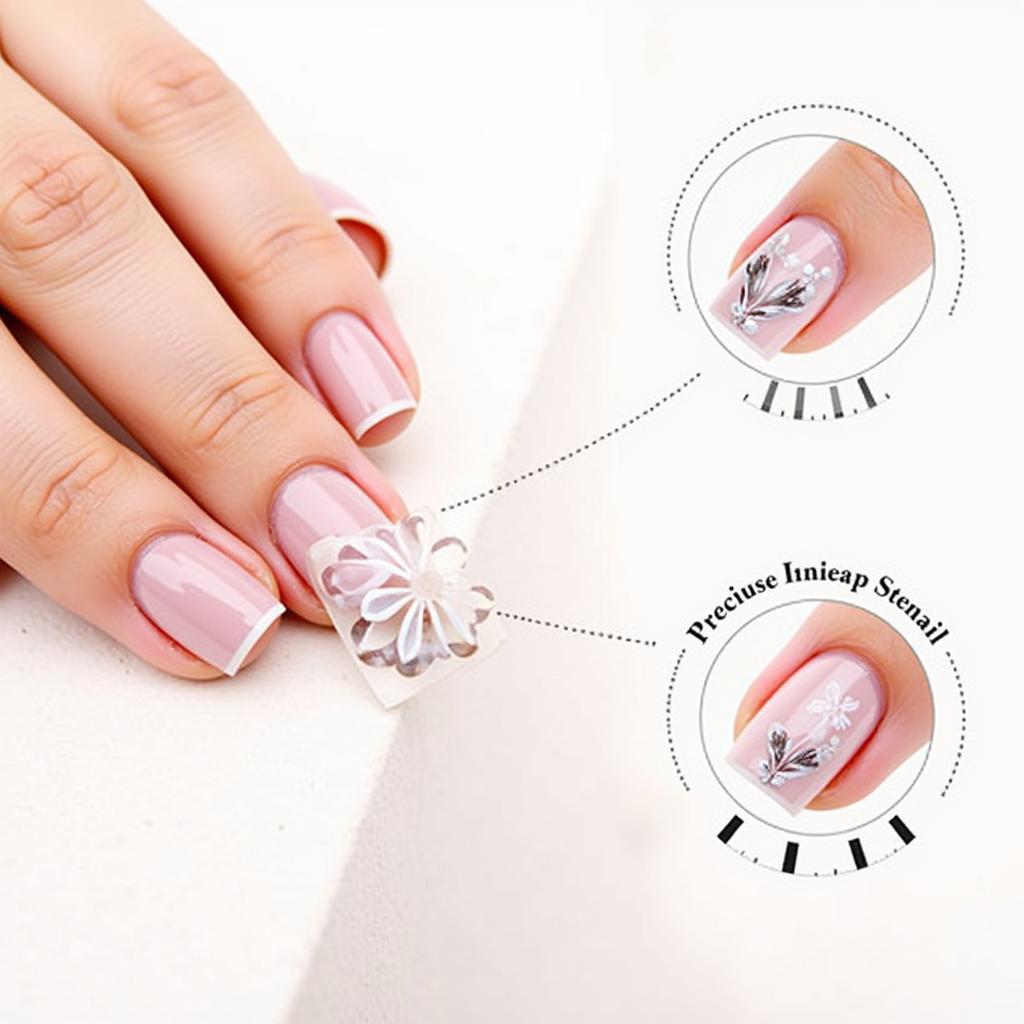 Applying Nail Art Stencils