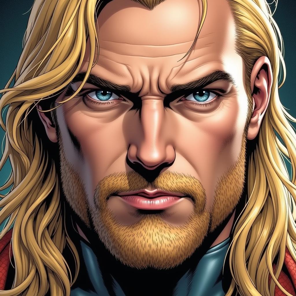 A realistic portrait of Aquaman, highlighting his strength and determination