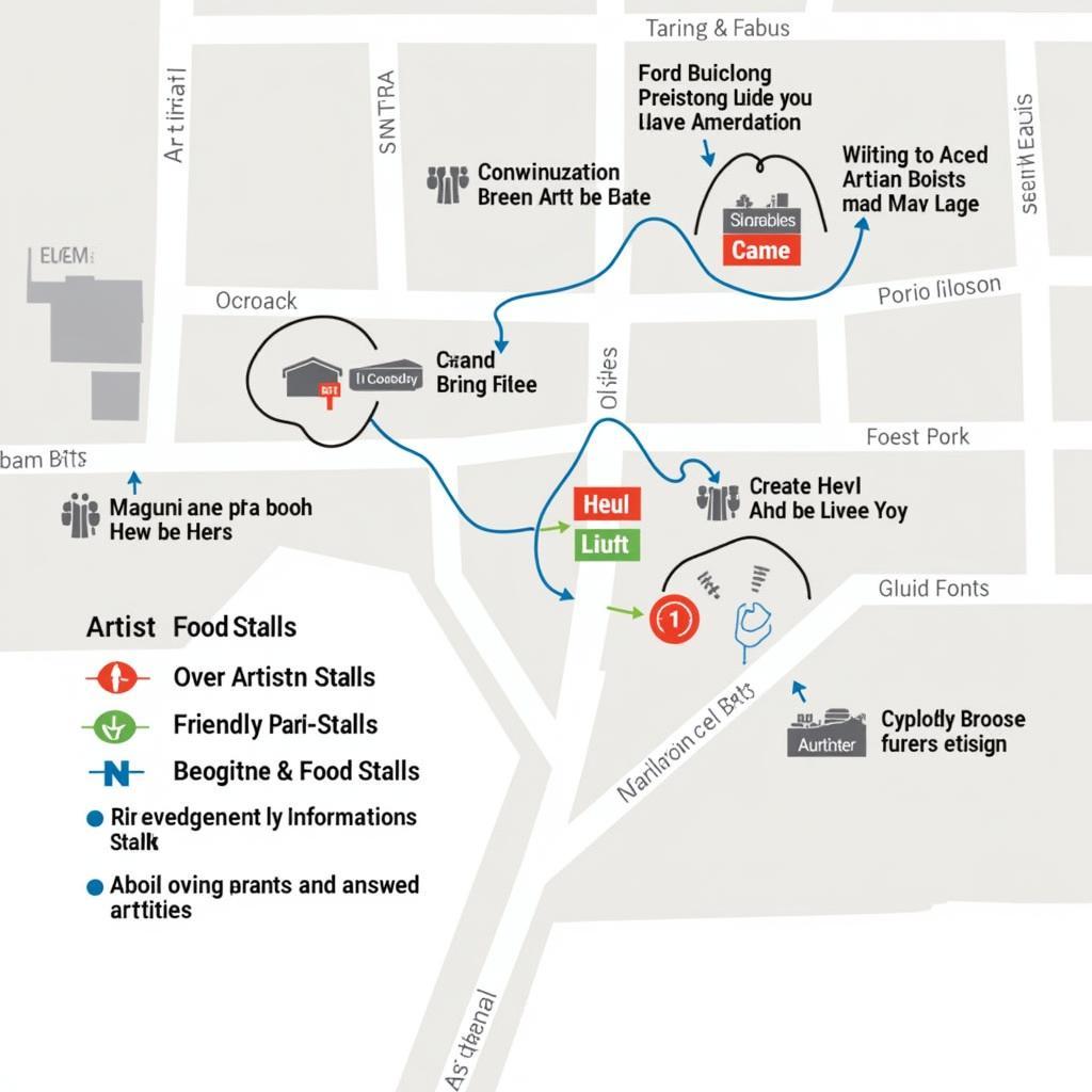 Planning your visit with the Arlington Heights Art Fair map and information booth.