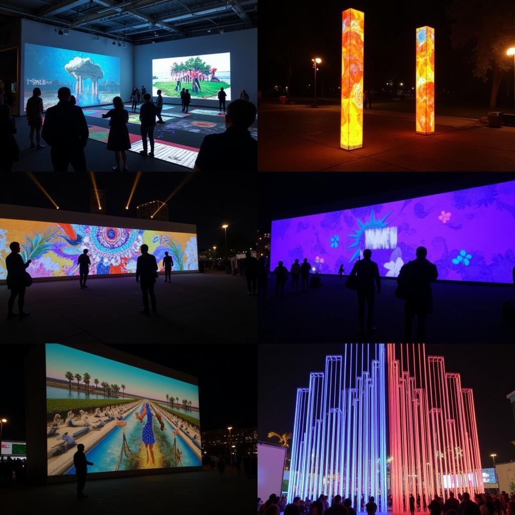 Digital Art Display at Art After Dark St. Pete