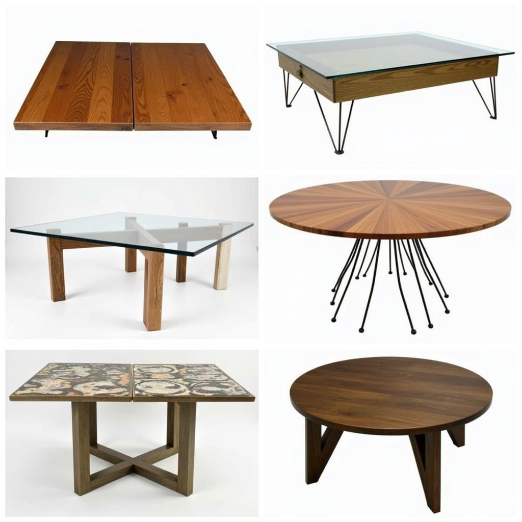 Different styles of art book coffee tables