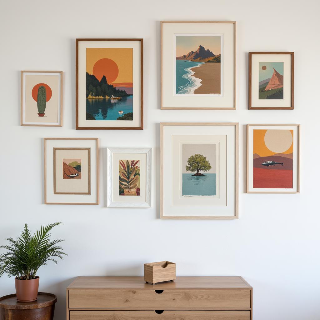 art canvas frame gallery wall