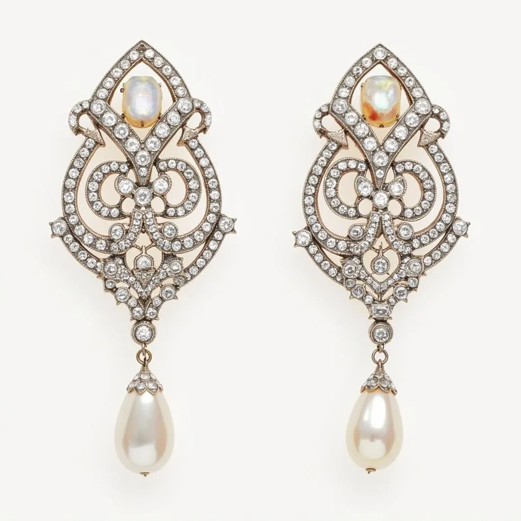 Art Deco Bridal Earrings: Dazzling Details