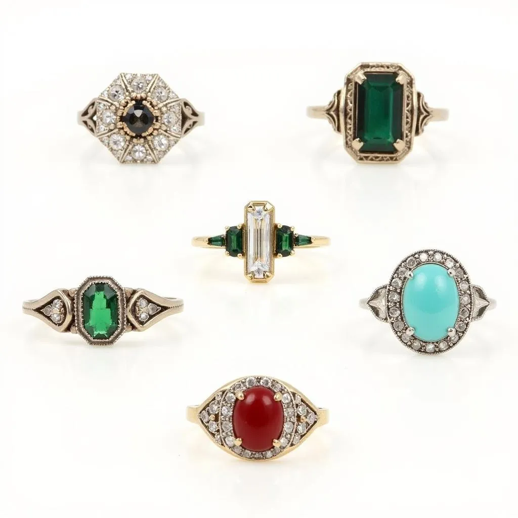 Art Deco Cocktail Rings: Examples of Vintage Designs