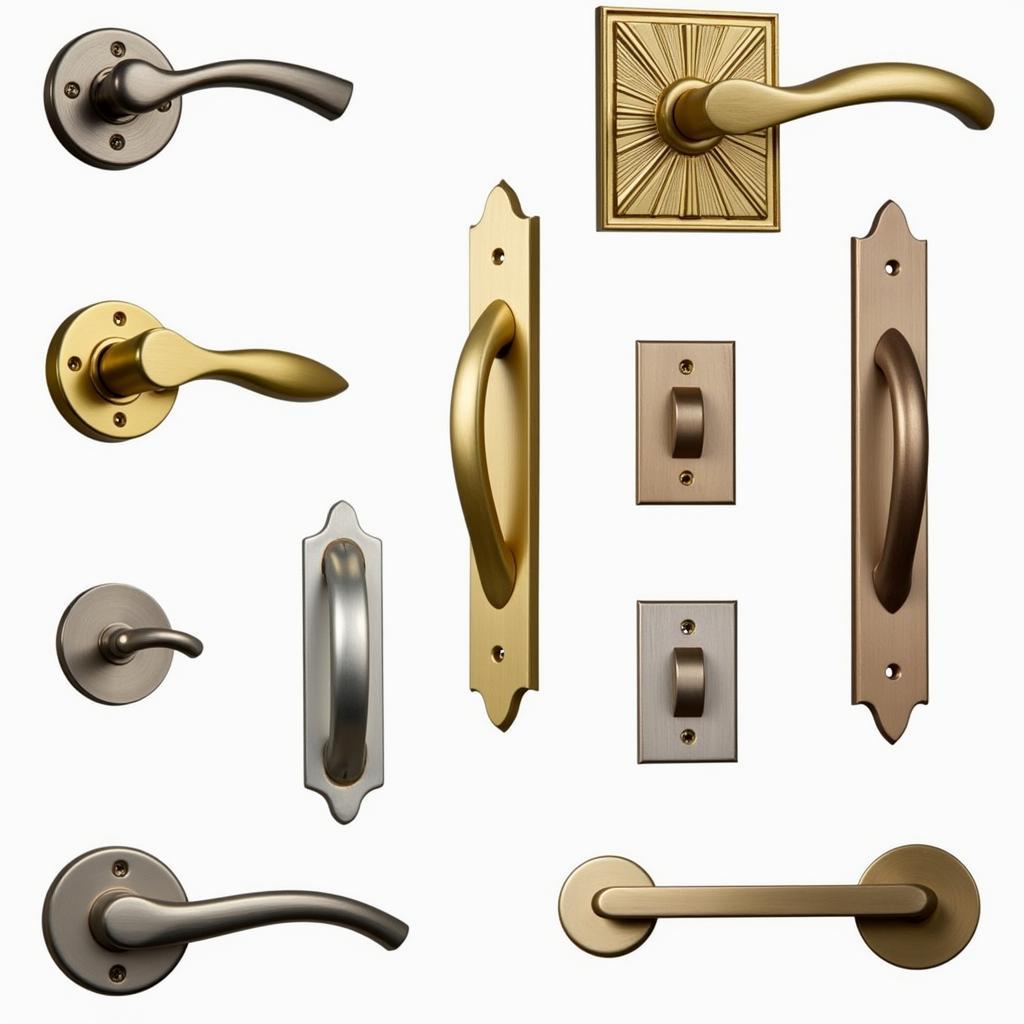 Various Art Deco Door Hardware Styles