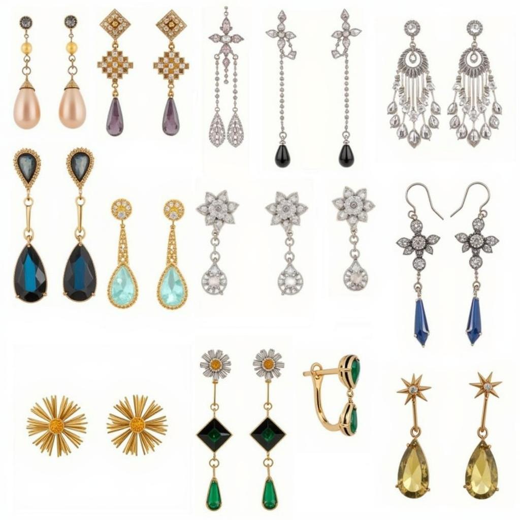 Art Deco Earrings in Different Styles and Metals