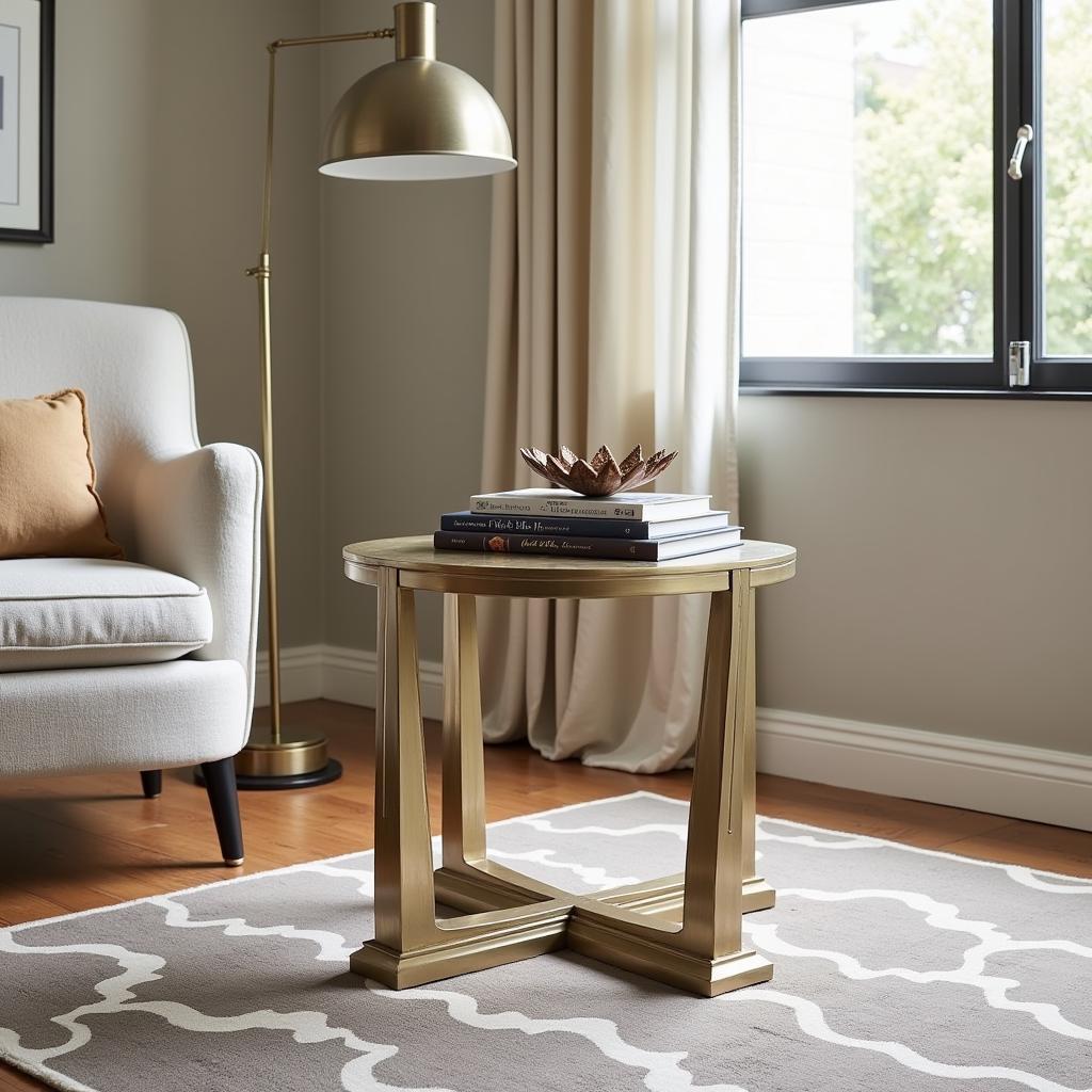 Art Deco French Furniture Table in a Living Room Setting