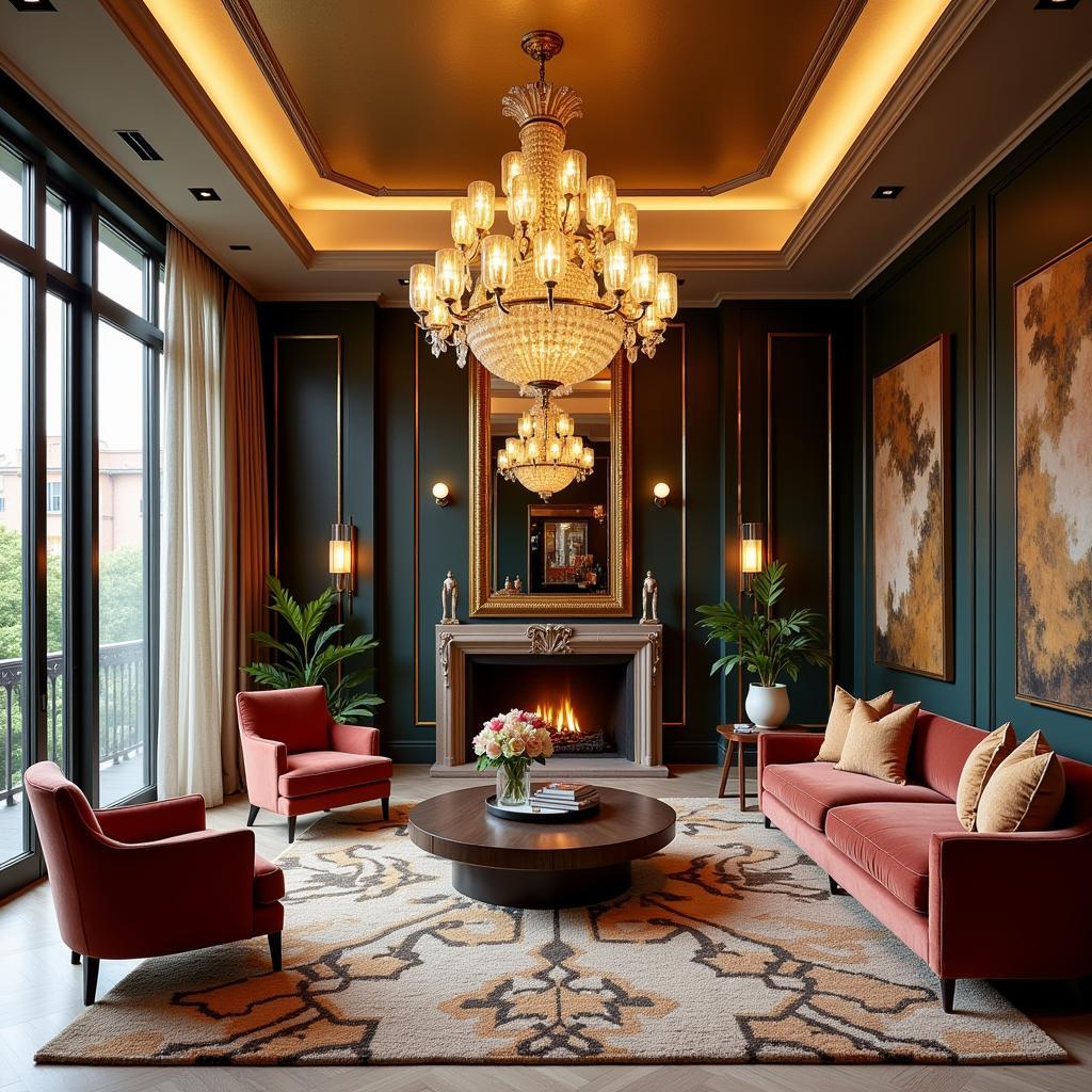 Art Deco Gold Interior Design