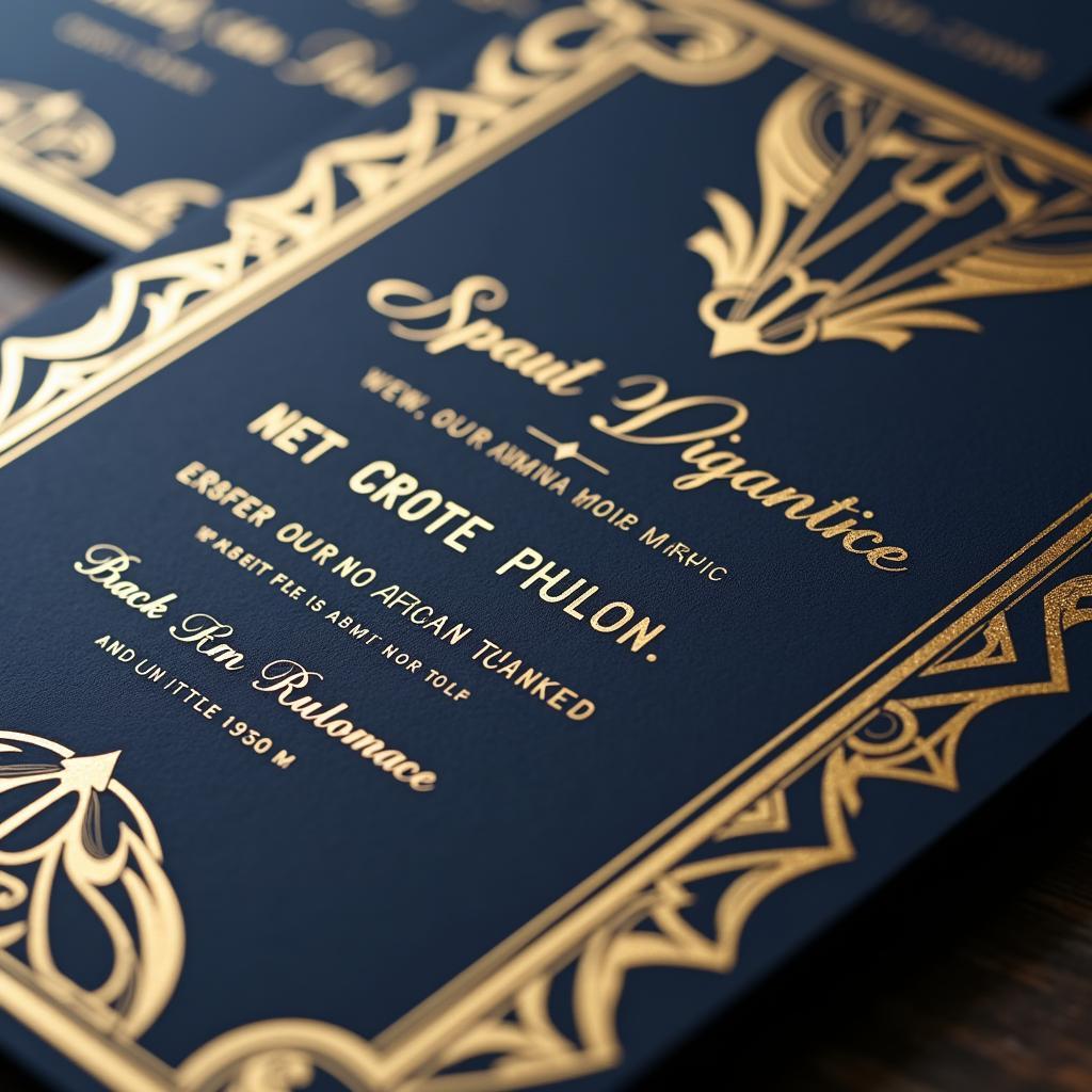 Art Deco Invitation Design