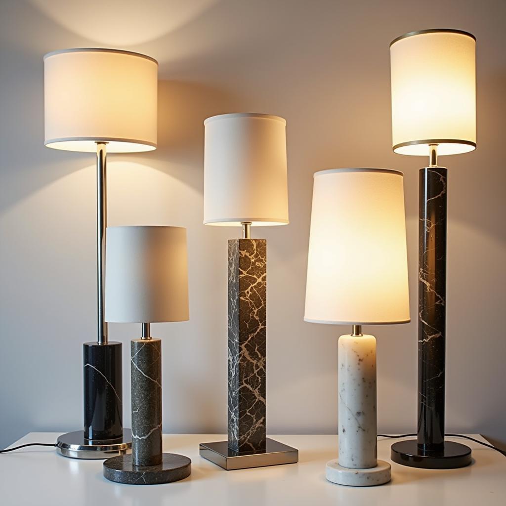 Various Styles of Art Deco Table Lamps