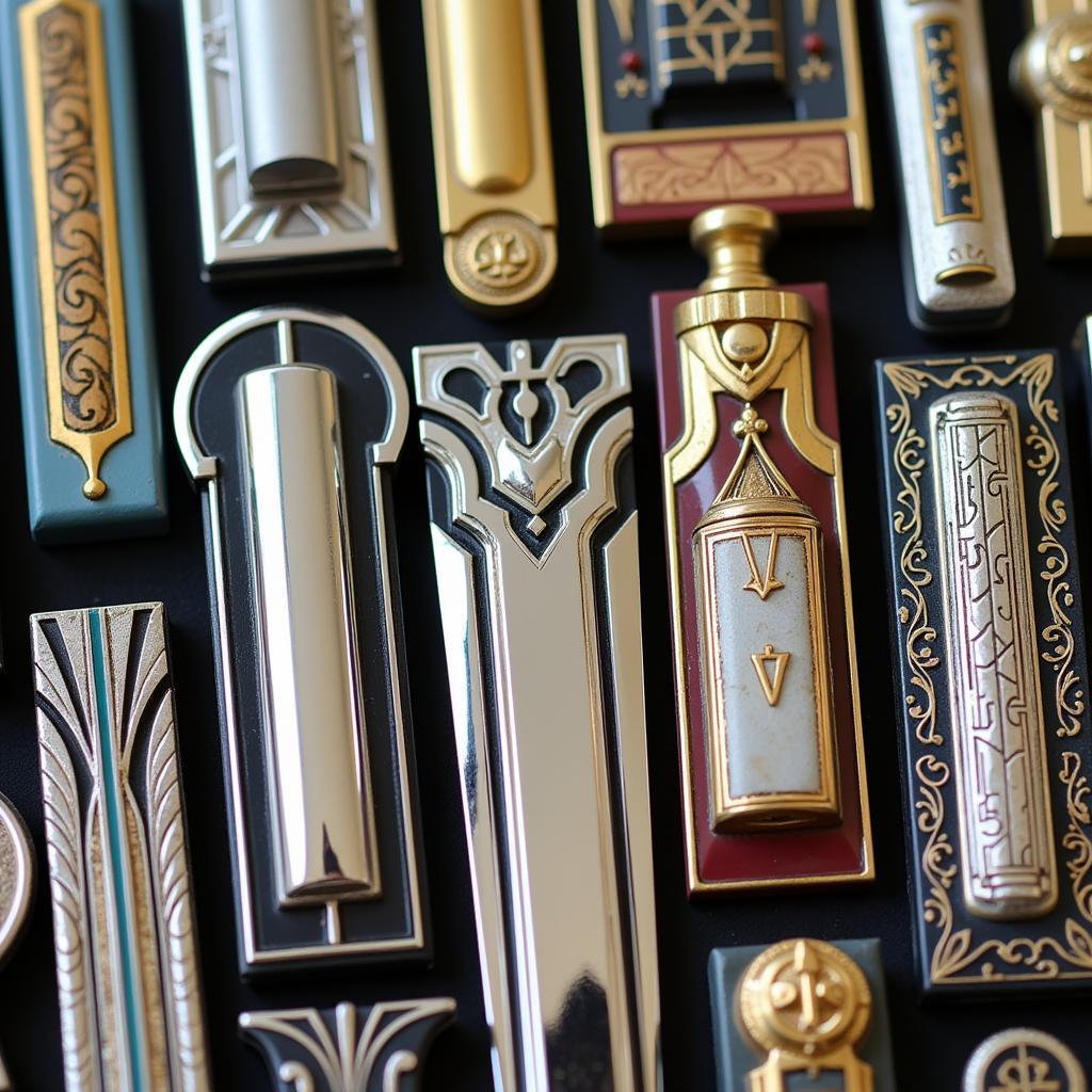 Various Art Deco Mezuzah Designs