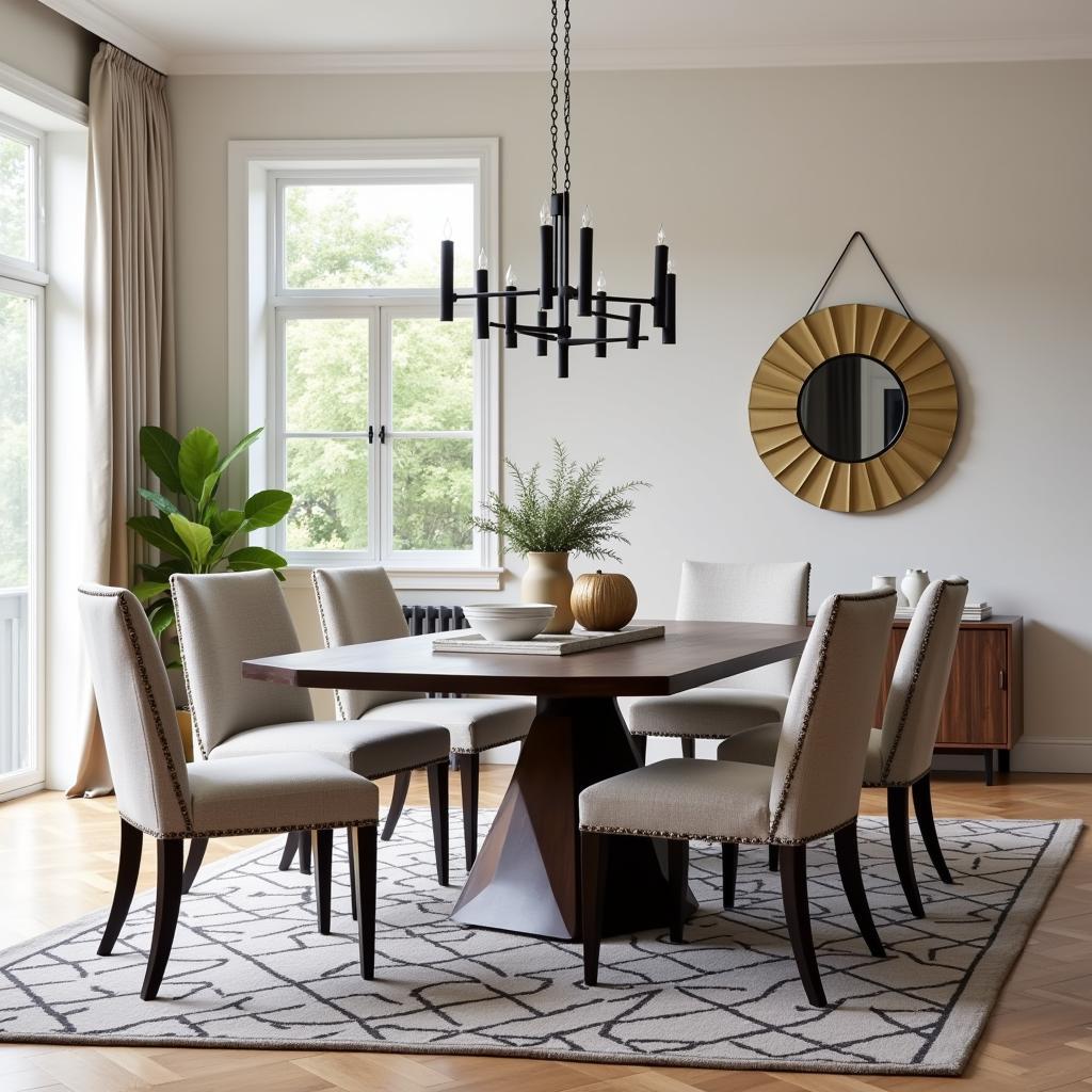 Art Deco Reproduction Furniture in a Dining Area