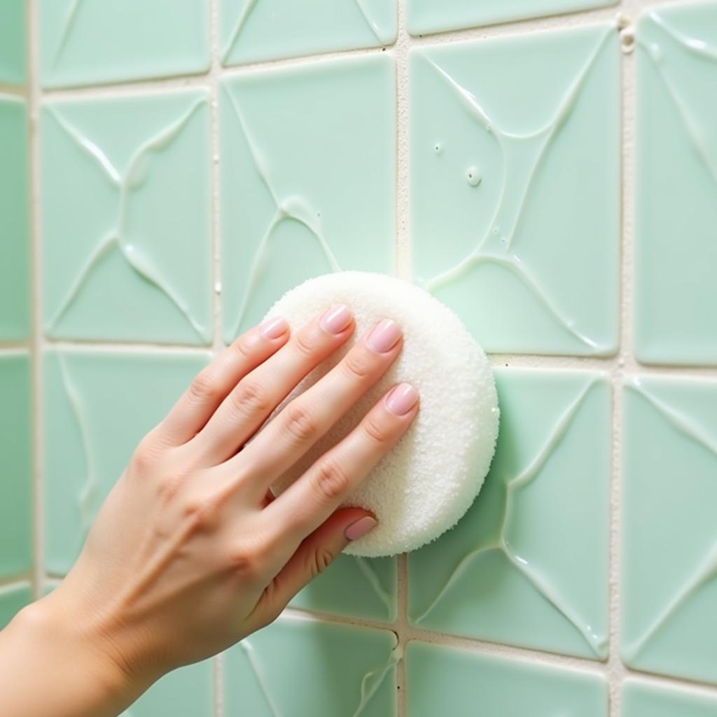 Cleaning Art Deco Shower Tiles