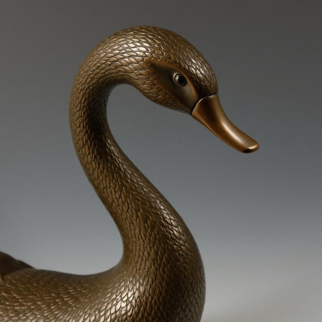 Art Deco Swan Sculpture