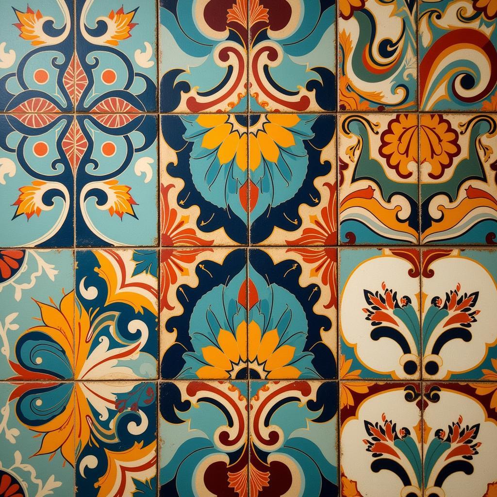 Art Deco Vinyl Tile Patterns