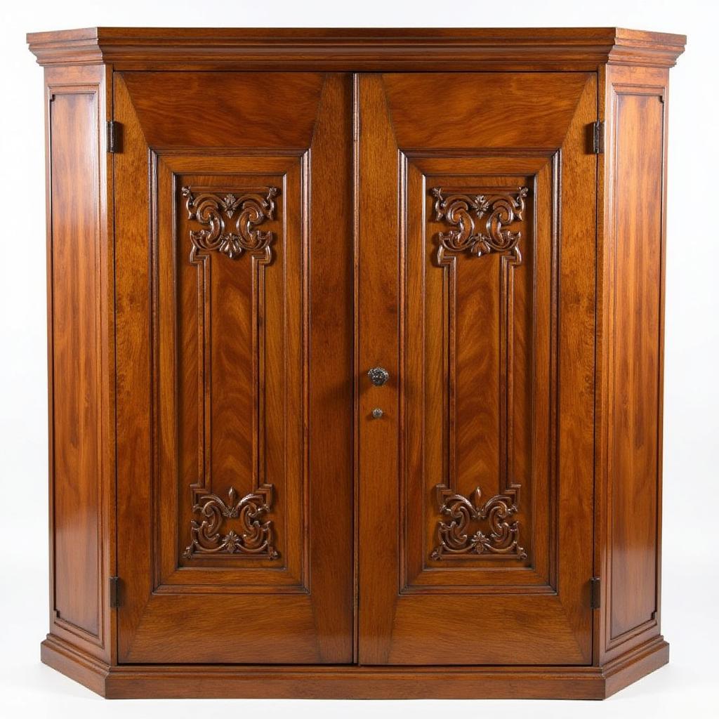 Art Deco Wall Cabinet with Geometric Design