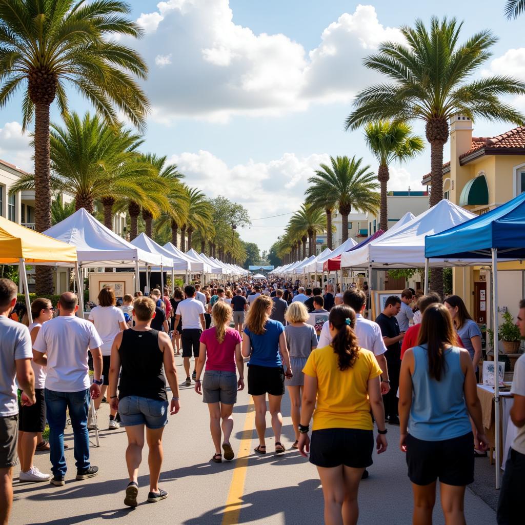 Art Fair Cape Coral: A bustling crowd enjoying the art on display