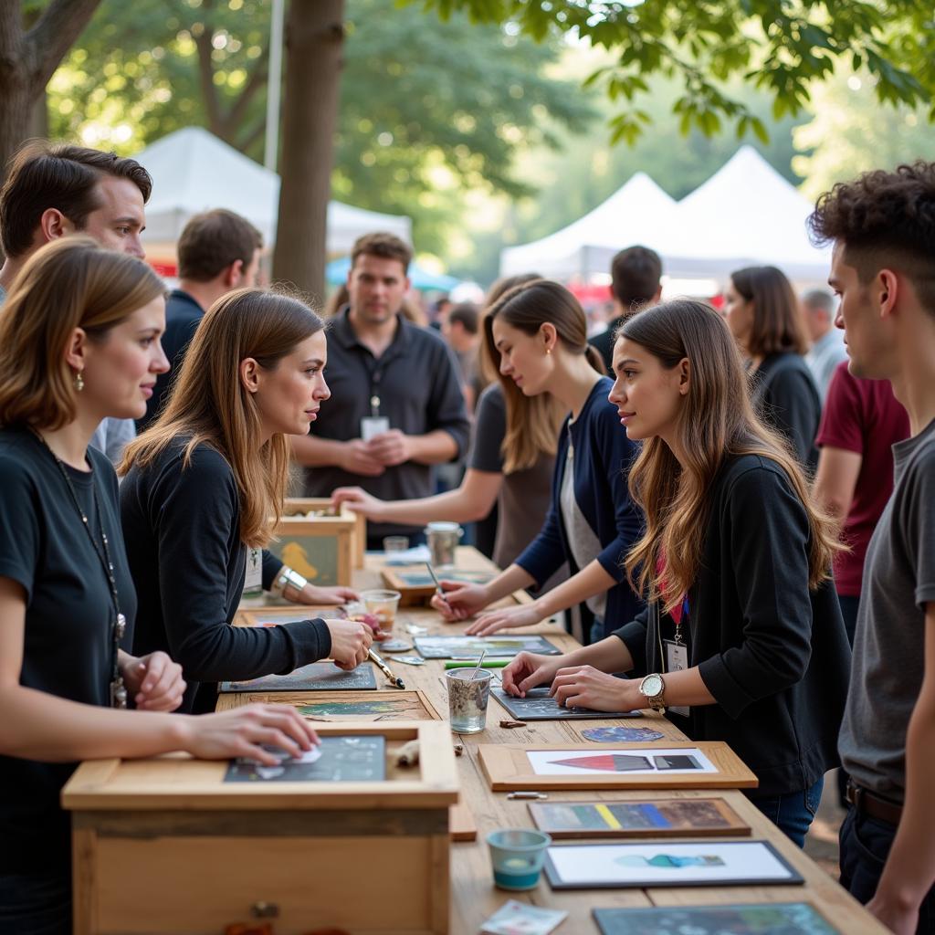 Engaging with Artists at Art Fest Spokane