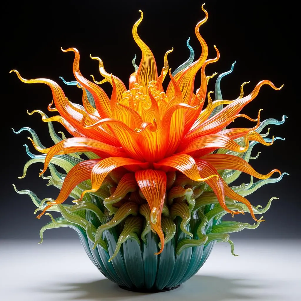 Tượng thủy tinh của Dale Chihuly