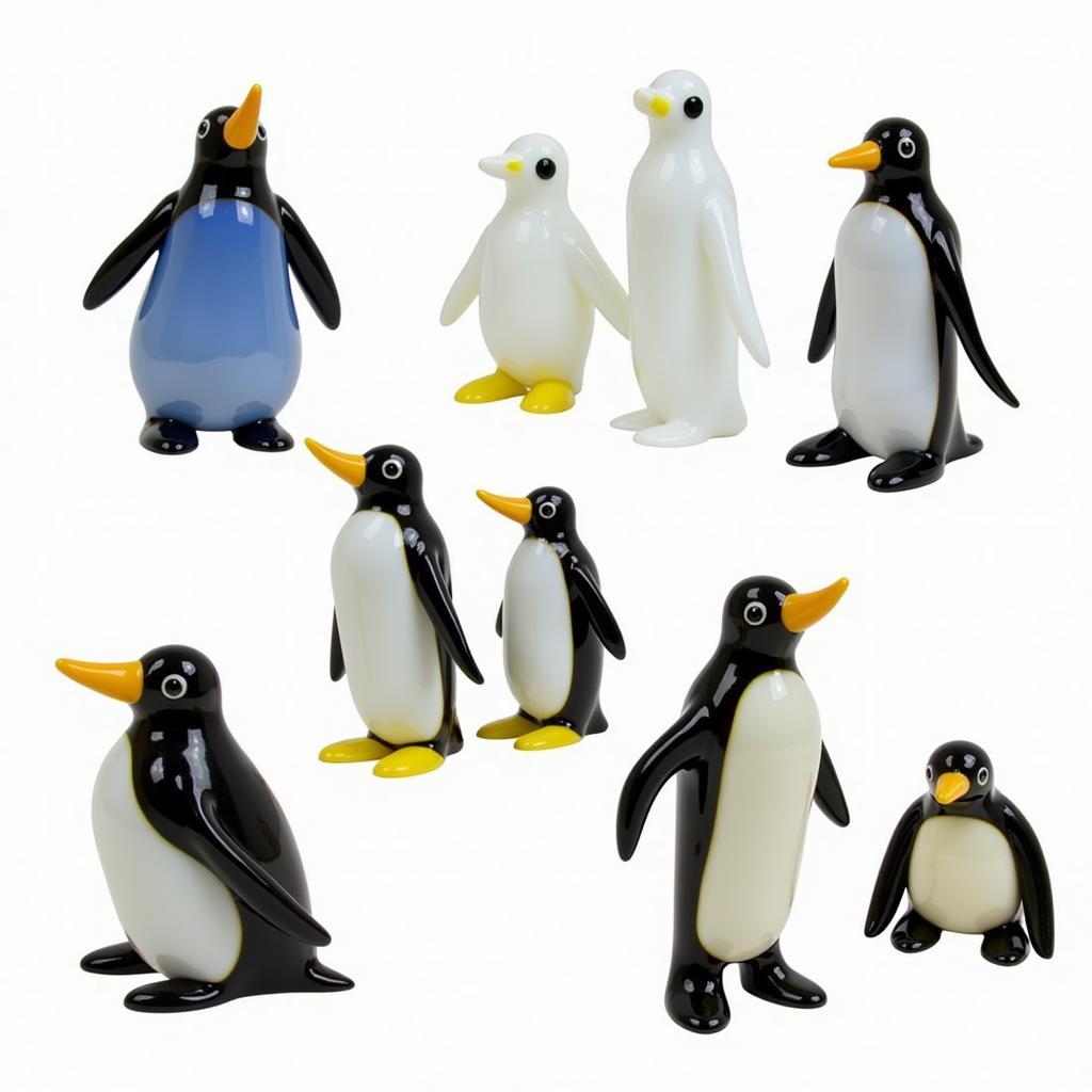 Various Art Glass Penguin Styles and Techniques