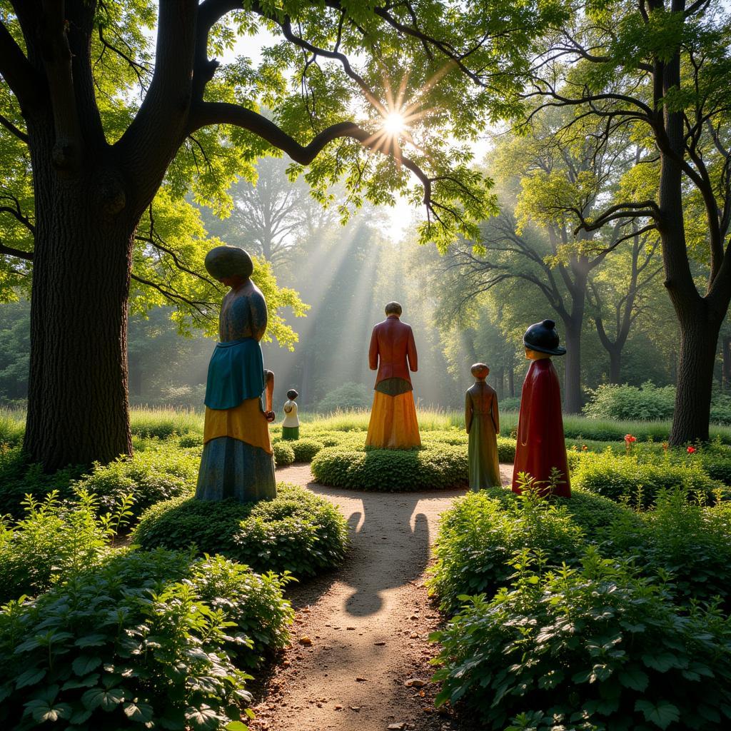 Sculpture Garden at Art in the Gardens Fort Bragg